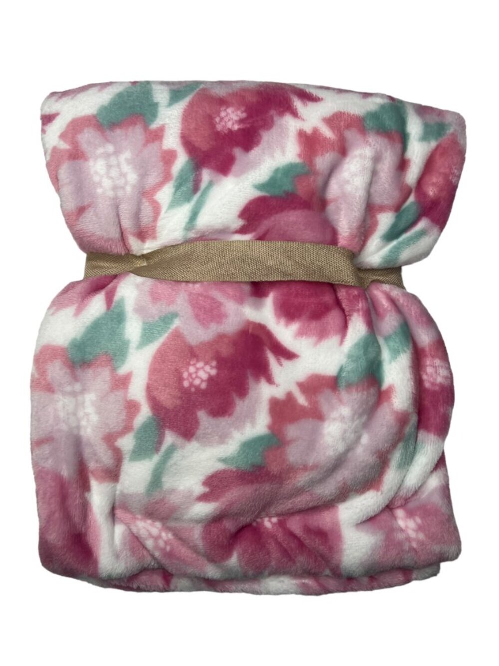 NWT Floral Flowers Garden Plush Adirondack Baby Blanket Pink Toddler My Cozy - Picture 4 of 8